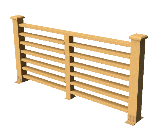 Декоративное ограждение из ДПК GRINDERDECO Марсело песчаник купить в Уфе