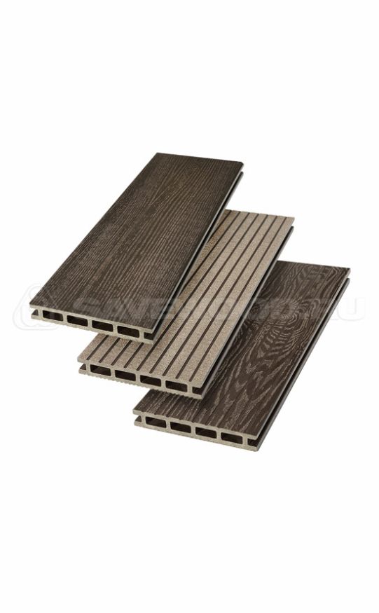 Террасная доска ДПК SaveWood, SW Carpinus (R), Темно-коричневый купить в Уфе