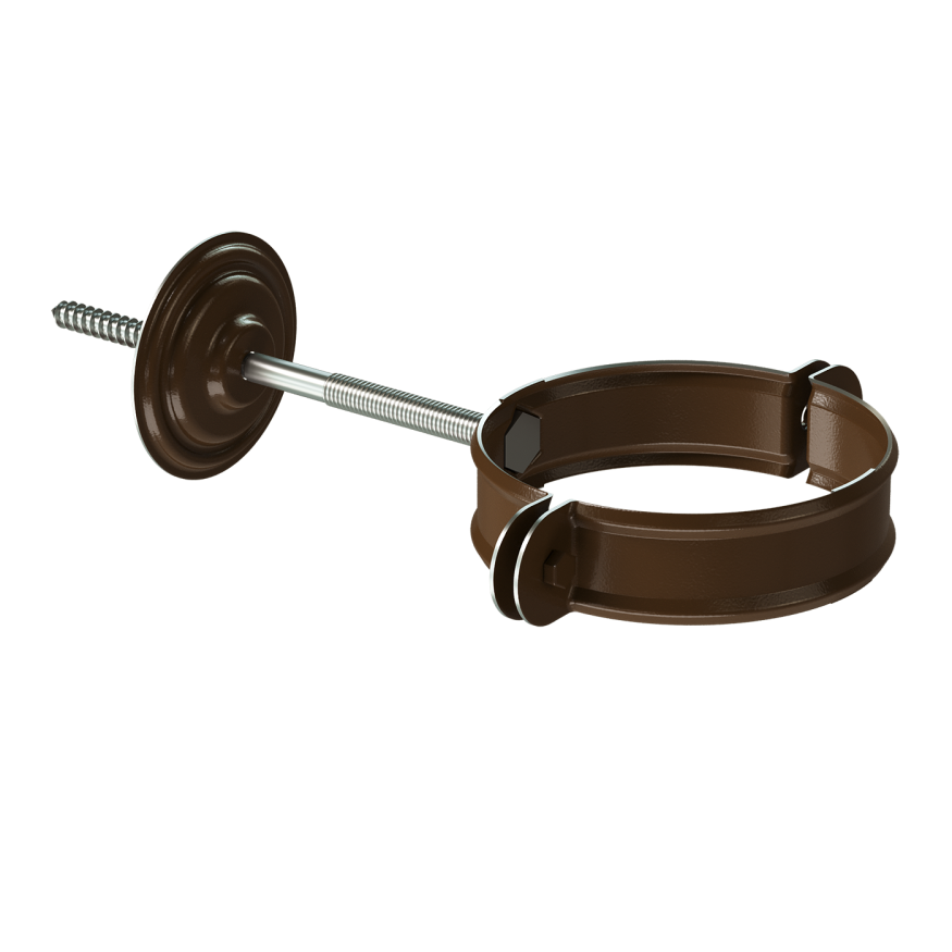 Хомут для водостока Docke Stal Premium, цвет Каштан купить в Уфе