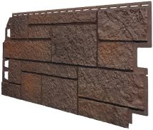 Фасадная панель VOX Sandstone (Сандстоун) в темно-коричневом цвете