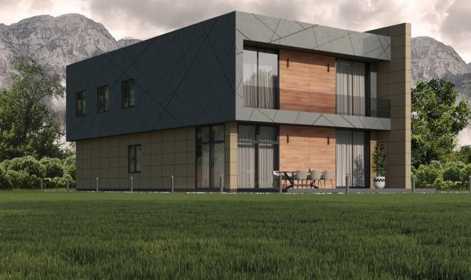 Фиброцементные панели Roofas COLOR Line Зеленый купить в Уфе