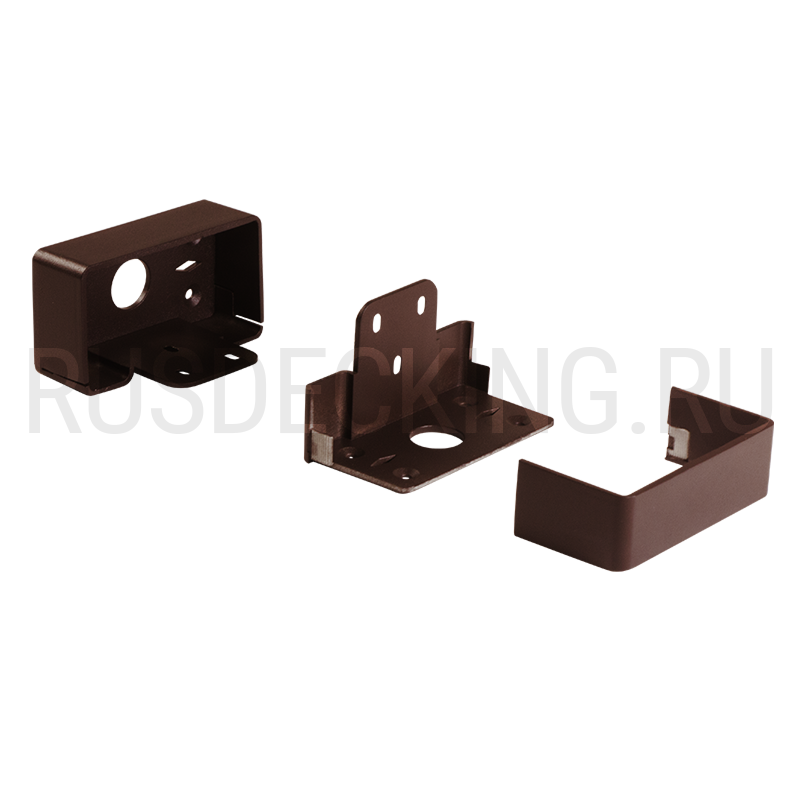 Комплект крепления перил прямое RusDecking Unodeck Венге купить в Уфе