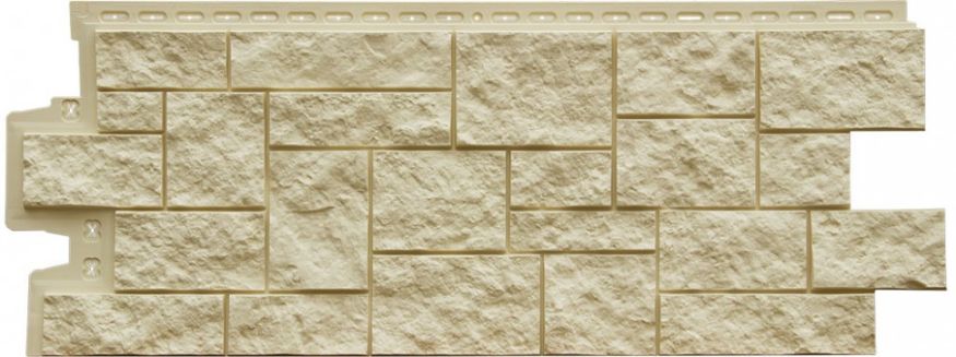 Фасадная панель Grand Line, Дикий камень Classic, Бежевый купить в Уфе