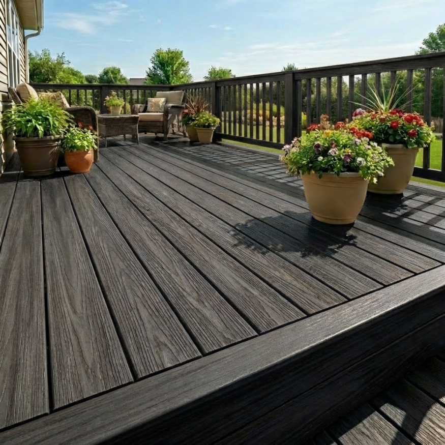 Террасная доска ДПК GardenParkett Табула, Графит купить в Уфе