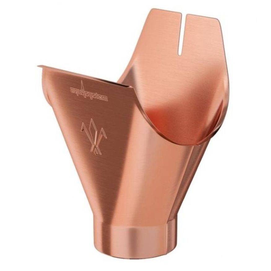 Воронка желоба Aquasystem из меди 150/100 купить в Уфе