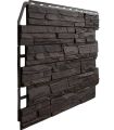 Фасадная панель Fineber, 3D Скол, Тёмный коричневый купить в Уфе