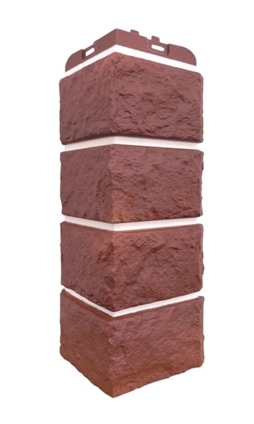 Угол наружный Grand Line, Колотый Камень Design Plus, Корица (белый шов) купить в Уфе