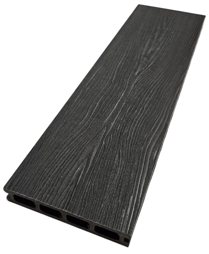 Террасная доска ДПК NanoWood 3D Double Антрацит купить в Уфе