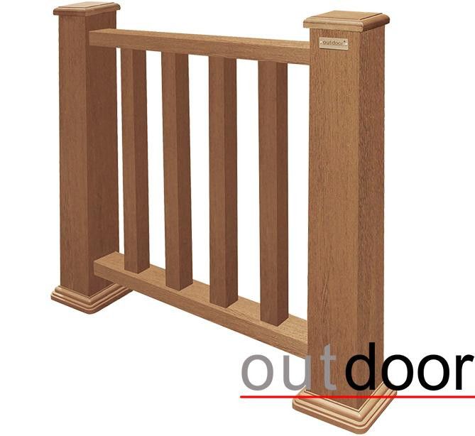 Ограждение из ДПК Outdoor Классик 3D STORM дубовый. купить в Уфе