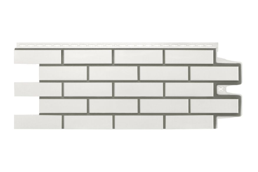 Фасадные панели Grand Line, Клинкерный кирпич Design, Молочный, шов RAL 7006 купить в Уфе