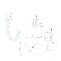 Крюк короткий усиленный модернизированный с комплектом крепления Aquasystem, RAL 8017 Тёмно Коричневый 125/90 купить в Уфе