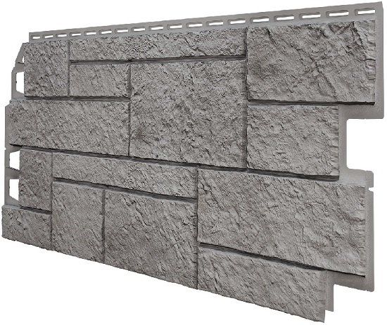 Фасадная панель VOX Sandstone (Сандстоун) светло-серого цвета купить в Уфе