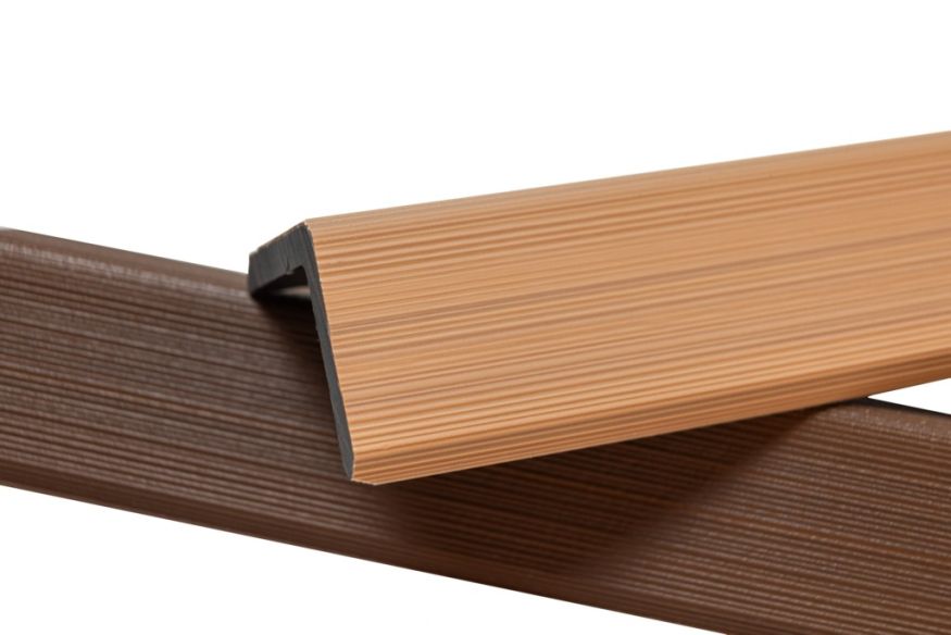 Уголок торцевой Ecodecking Скай коэкструзия Бук купить в Уфе