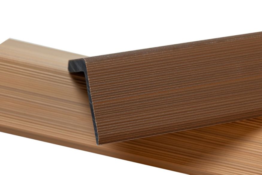 Уголок торцевой Ecodecking Скай коэкструзия Тик купить в Уфе