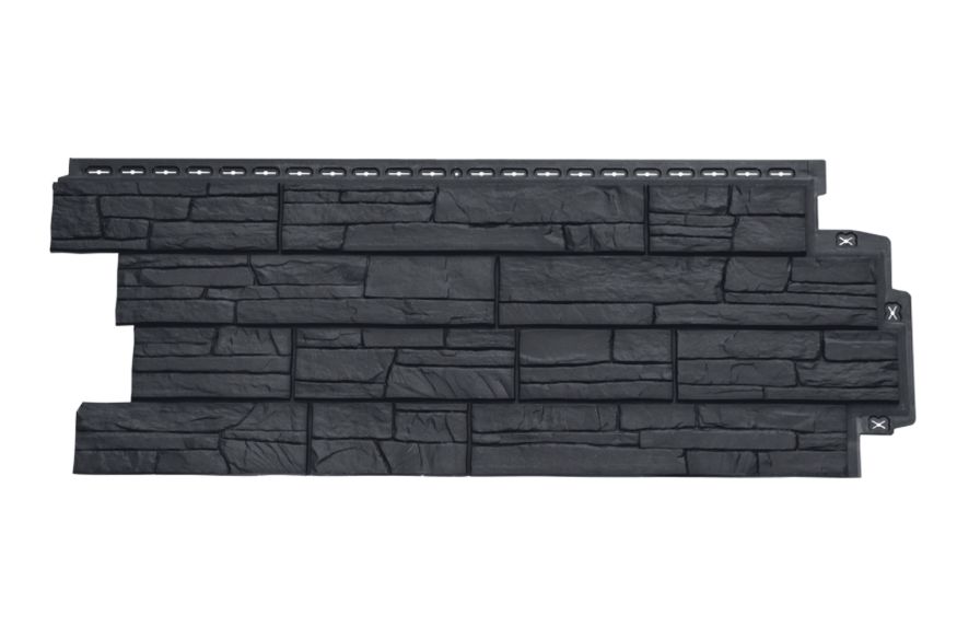 Фасадная панель Grand Line, Сланец Classic, Графит купить в Уфе