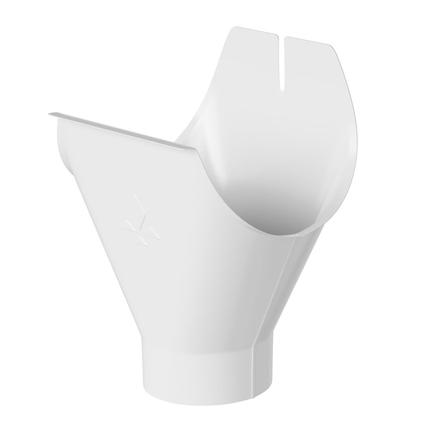 Воронка желоба Aquasystem, PU MATT, RAL 9003 Белый 150/100 купить в Уфе