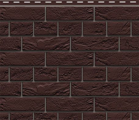 Фасадная панель Доломит, Прокрашенный кирпич славянка, Коричневый. купить в Уфе