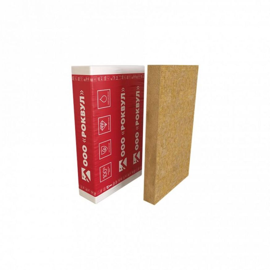 Утеплитель Rockwool ФАСАД БАТТС Оптима 50х600х1200/5шт/3.6м2/0.18м3 (36упак/палл) Rockwool купить в Уфе
