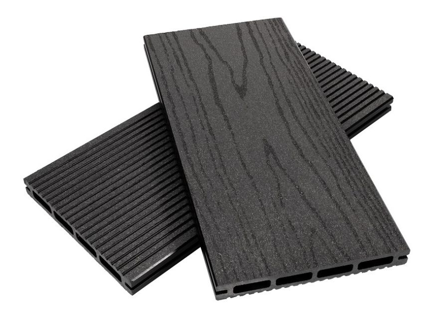 Террасная доска из ДПК NanoWood ECO New в цвете Антрацит купить в Уфе