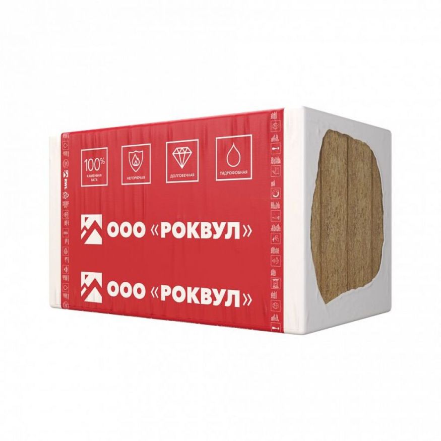 Утеплитель Rockwool ВЕНТИ БАТТС Д Оптима 150х600х1000/4шт/2.4м2/0.36м3 (16упак/палл) Rockwool купить в Уфе