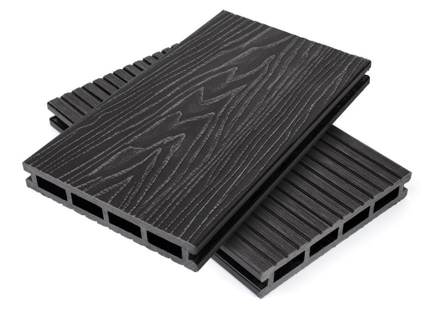 Террасная доска пустотелая ДПК NanoWood Nature 3D Графит купить в Уфе