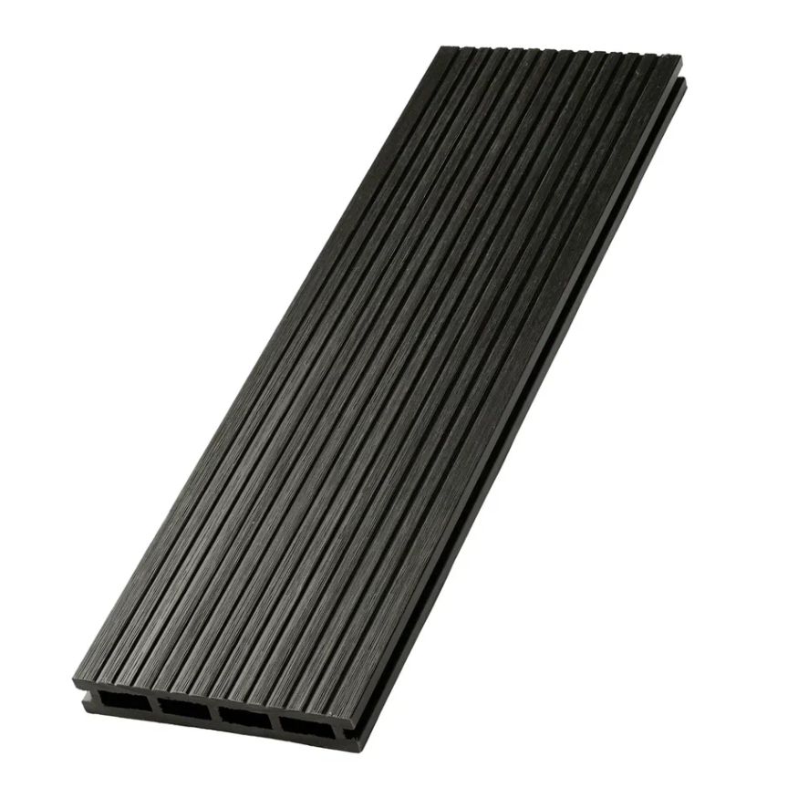 Террасная доска ДПК NanoWood New 3D тиснение + вельвет Графит купить в Уфе