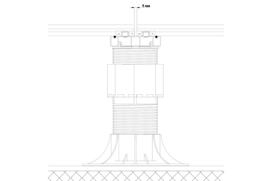 Лага Алюминий Holzhof HILST JOIST стыковочная SLIM MAX купить в Уфе