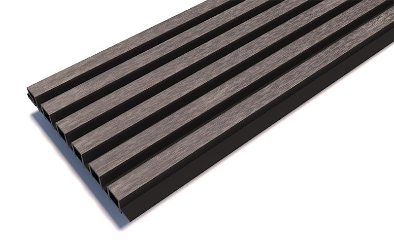 Реечные панели Woodwex, Lines Ultra, Smoke gray купить в Уфе