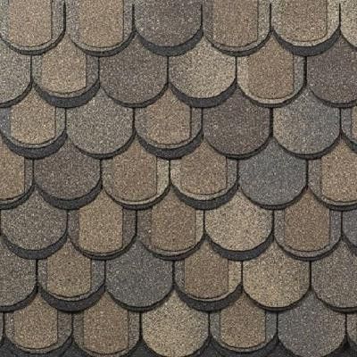 Трехслойная ламинированная черепица Shinglas, Атлантика, цвет Мадейра купить в Уфе